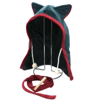 ④クロぬいぐるみ用フードマント